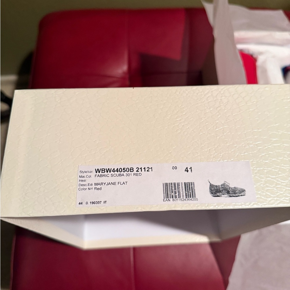 Wales Bonner Red Mary Jane Flats - Picture 2 of 6